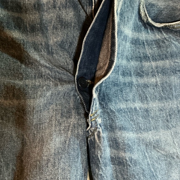 R13 Crossover Cropped Jeans Size 13/23 - Picture 5 of 7